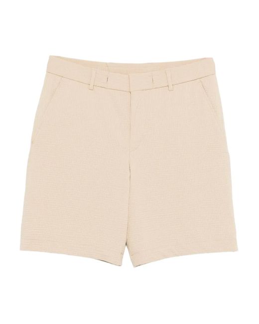 Shorts Con Tasche Laterali di Boss in Natural da Uomo