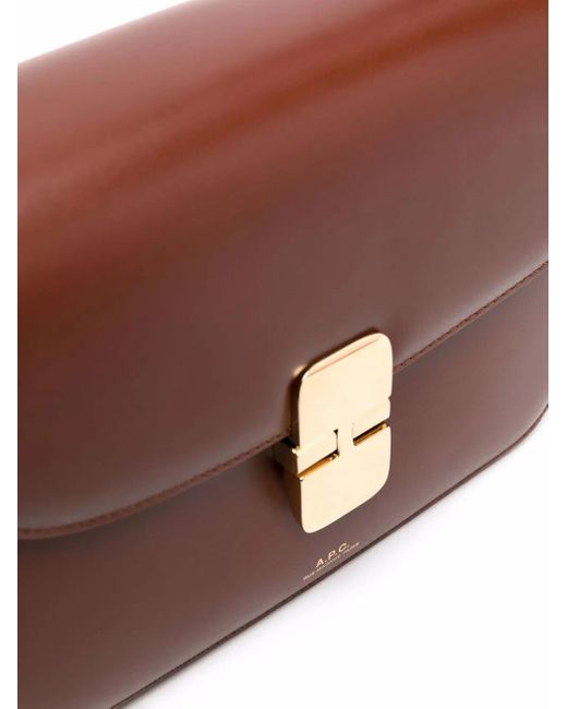 A.P.C. Brown Grace Schultertasche