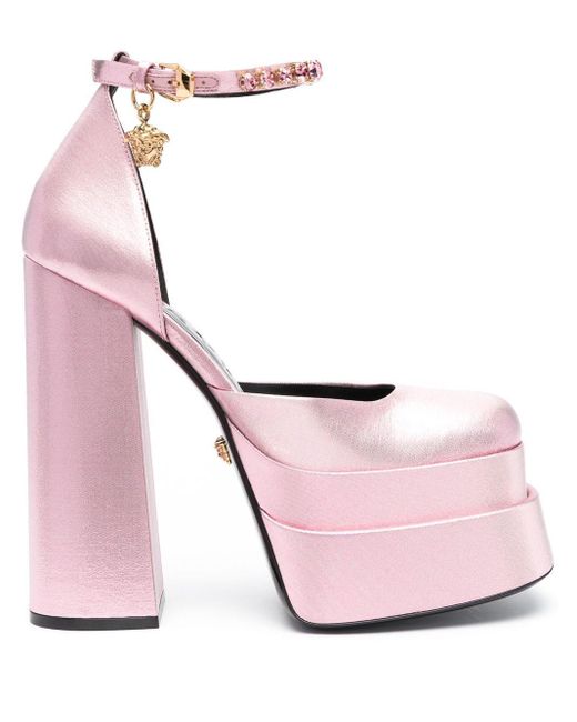 versace pink platforms