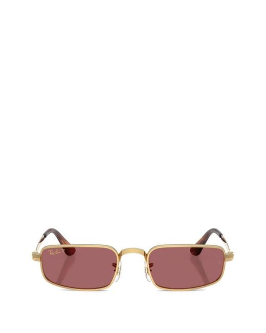 Ray-Ban Pink X A$Ap Rocky Rectangle Sunglasses