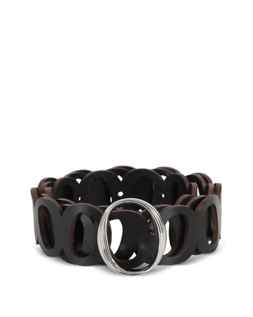 Orciani Black Monogram Belt