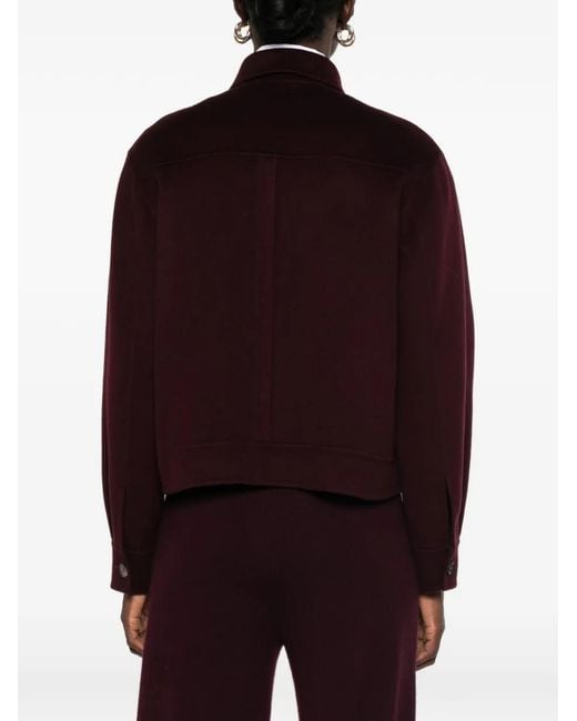 Bompard Red Double-Sided Flap-Pocket Jacket