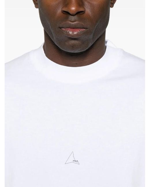 Roa White Logo T-Shirt for men