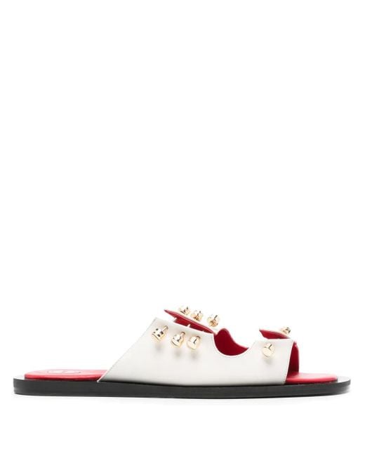 HARDOT Pink Move On Leather Sandals