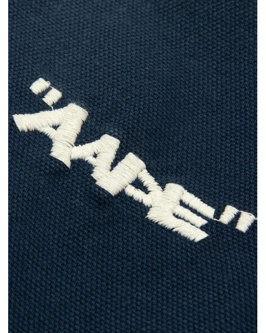 Aape By A Bathing Ape Blue Elasticated Embroidered Trousers for men