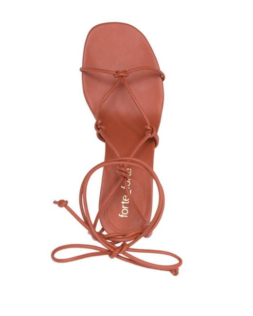 Sandales à design à brides 60 mm Forte Forte en coloris Pink