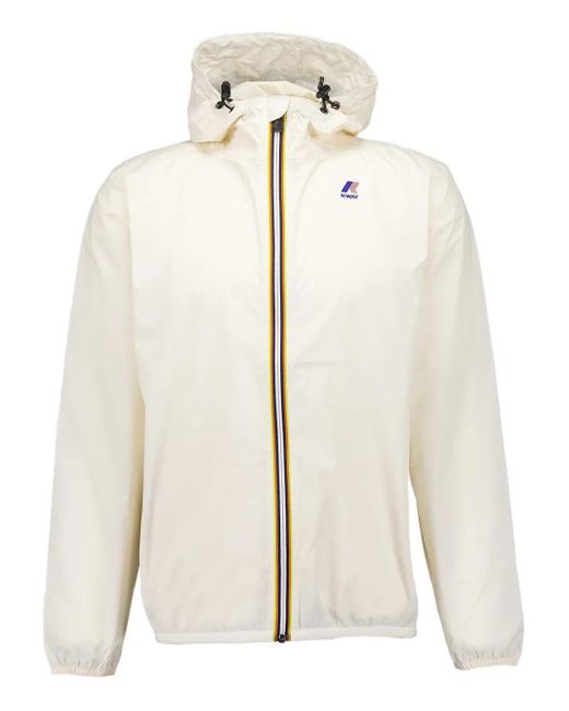 Veste Zippée À Capuche K-Way en coloris White