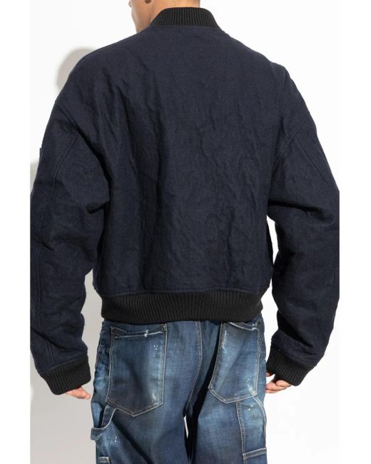 DSquared² Blue Jacket With Logo for men
