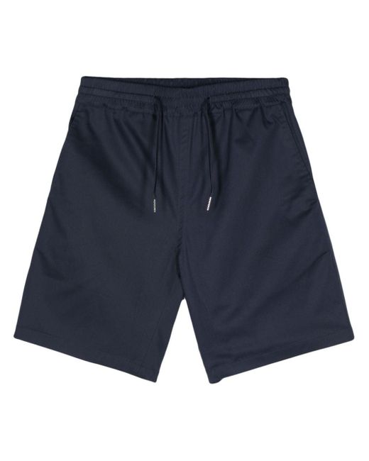Sandro Blue Twill Cotton-blend Shorts for men