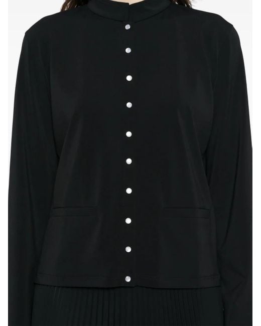 Agnes B. Black Press-Stud Fastening Jacket