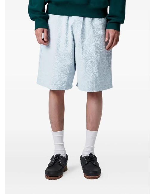 Carhartt Blue Textured Elasticated Shorts for men