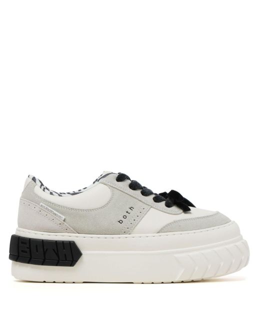 BOTH Paris White Tyres Lace-up Sneakers
