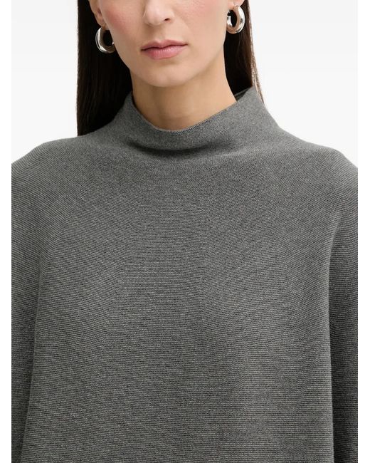 Marc O' Polo Gray Funnel-Neck Sweater