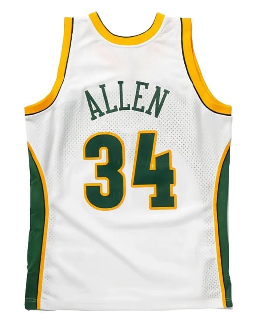 Mitchell & Ness White Nba Swingman "Supersonics 2006 Ray Allen" Jersey for men
