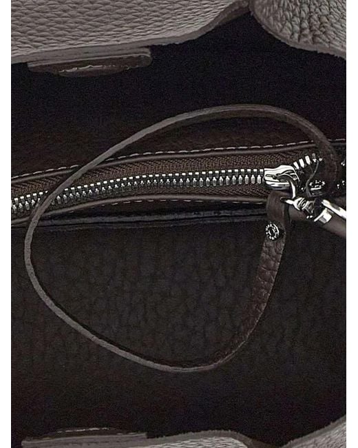 Gianni Chiarini Brown Medium Dua Grained Tote Bag