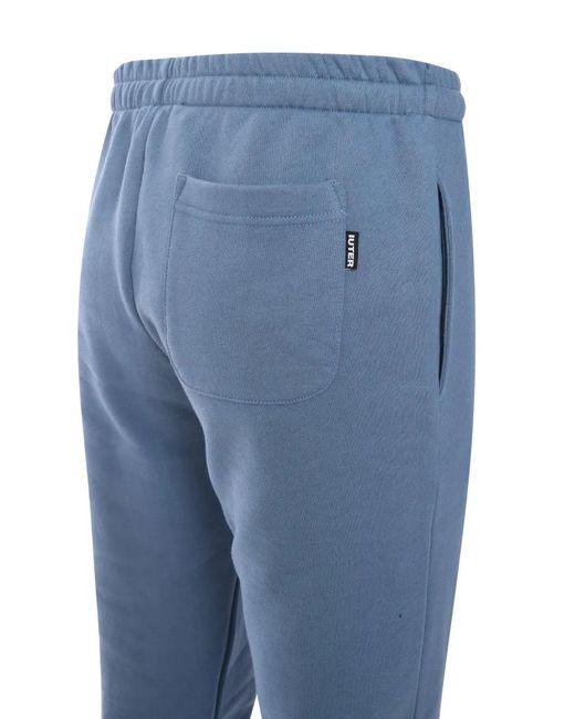 Iuter Blue Logo Track Pants for men