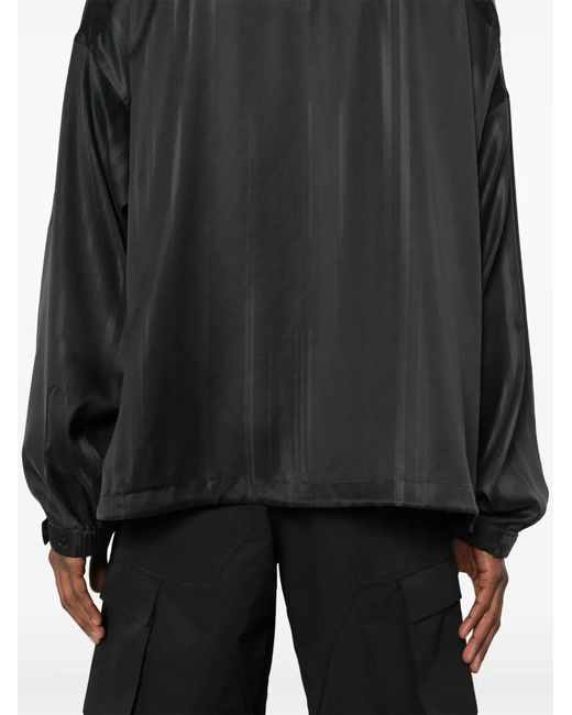 Y-3 Black 3-Stripes Hooded Jacket for men