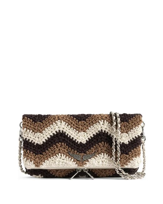 Zadig & Voltaire Multicolor Sac À Bandoulière Rock Macrame
