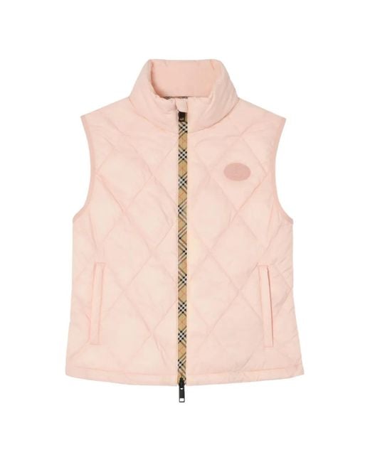 Chaleco Cheswick Acolchado Burberry de color Pink