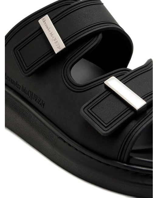 McQueen Black Sandals for men