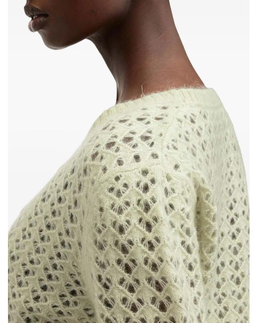 AllSaints Vivian Vest Met Ringlets En Knopen in het Green