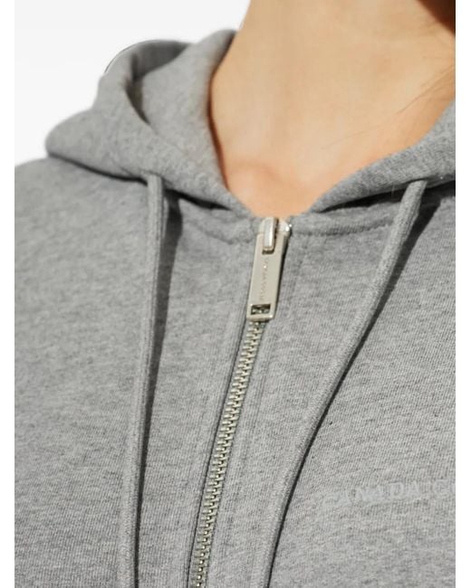 Canada Goose Gray Wander Zip-Up Drawstring Hoodie