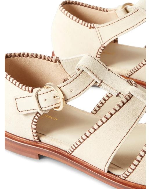 Claudie Pierlot Multicolor Contrast-Stitch Sandals