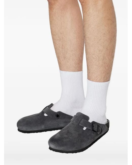 Birkenstock Black Mules Boston À Boucle for men