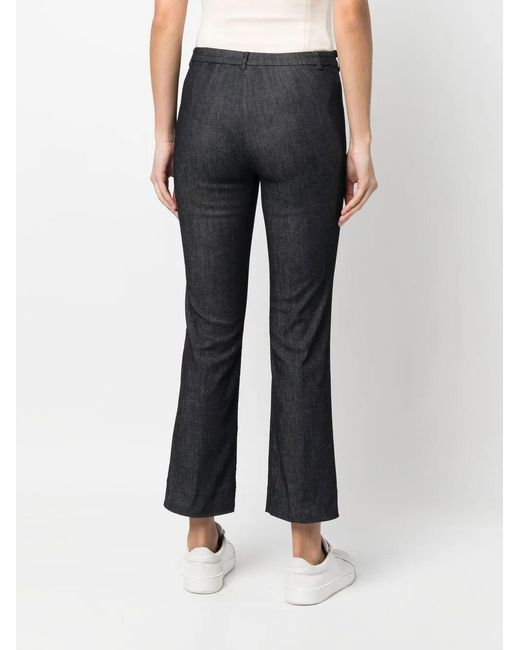 Max Mara Blue Cropped Bootcut Jeans