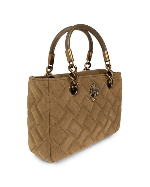 Kurt Geiger Brown Kensington Woven Tote Bag