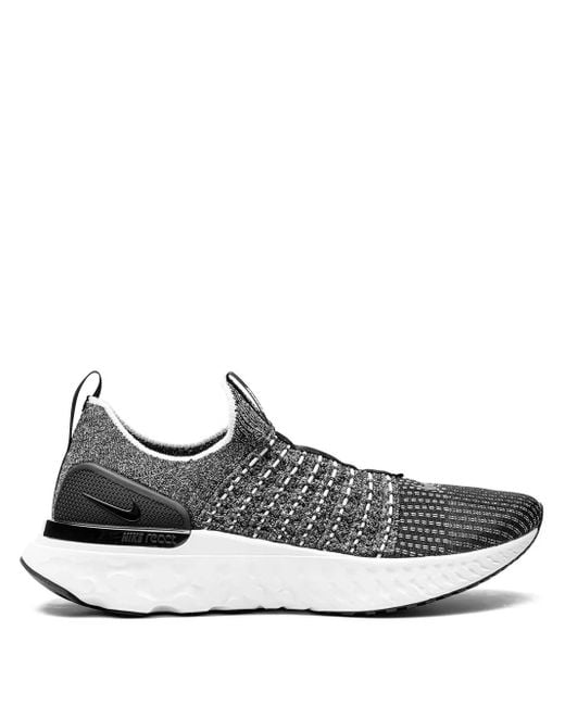 Nike White React Phantom Run Flyknit Sneakers
