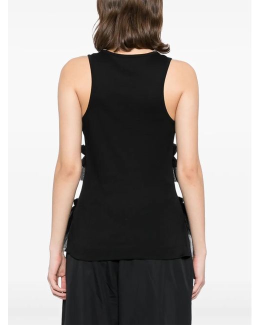 Simone Rocha Black Tutu-Hem Tank Top