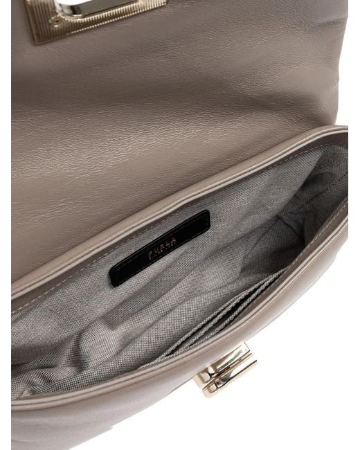 Furla 1927 レザーハンドバッグ ミニ Gray