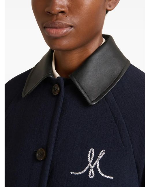 Chaqueta bómber con detalle bordado Marni de color Blue