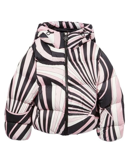 Plumífero con estampado Iride Emilio Pucci de color Black