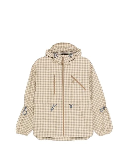 Damson Madder Natural Matilda Gingham-Check Raincoat