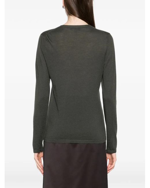 N.Peal Cashmere Black Cardigan Mit V-Ausschnitt