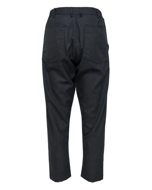 Comme des Garçons Blue Button-Up Trousers for men
