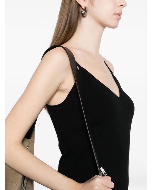 Bompard Black Robe Courte À Col V