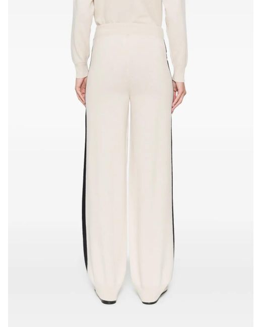Lorena Antoniazzi White Stripe-Detail Track Pants