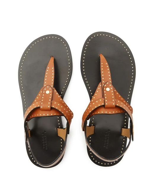 Isabel Marant Brown Joony Sandals