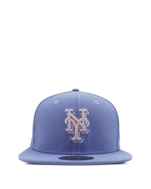 KTZ Blue 59Fifty New York Mets 2015 World Series Fitted Cap Hat for men