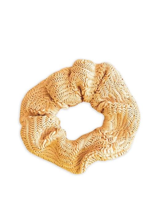 Paramidonna Metallic Textured Scrunchie
