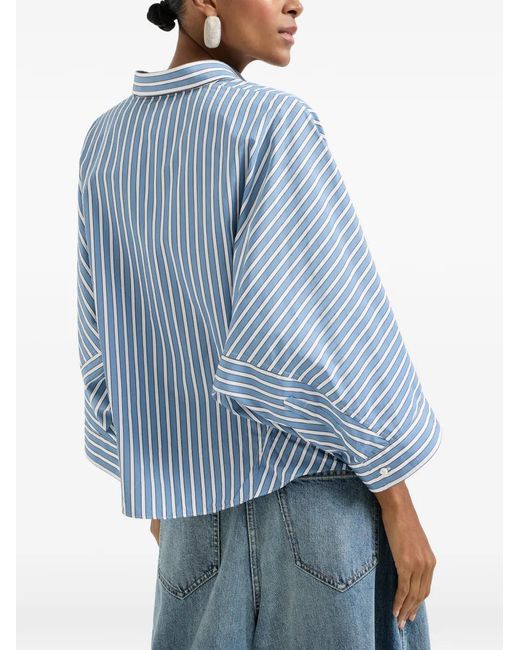 Brunello Cucinelli Blue Mini Blouse