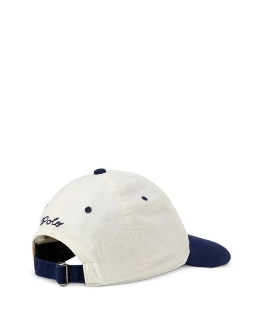Polo Ralph Lauren Blue Felt-Patch Baseball Cap for men