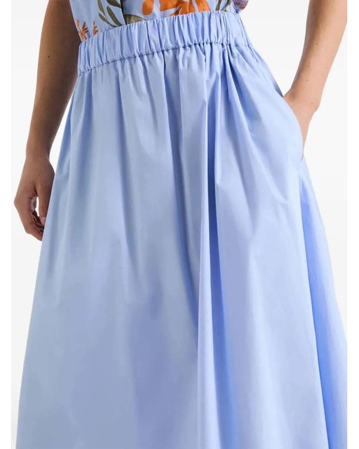 Marella Midi-Plooirok in het Blue