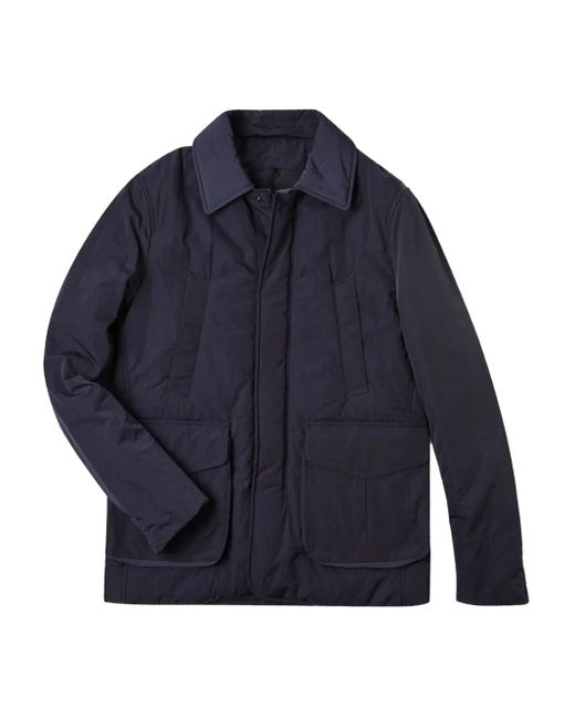 Montedoro Men's Blue Quilted Waterproof Jacket