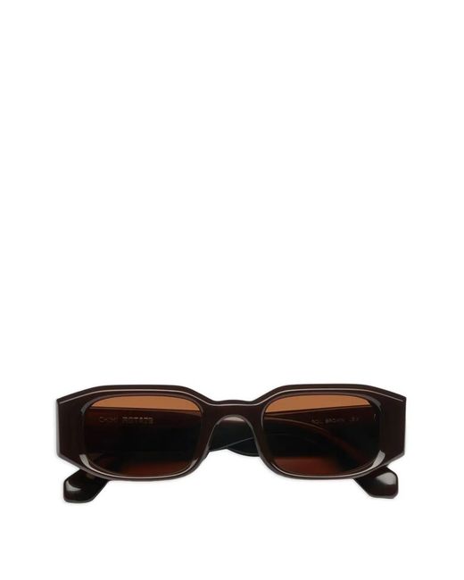 Chimi Brown Levi Square-Frame Sunglasses
