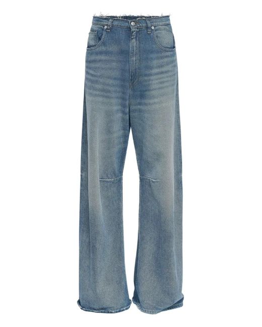 メンズ MM6 by Maison Martin Margiela カットオフエッジ ジーンズ Blue