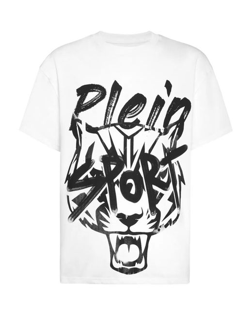 Philipp Plein White Round Neck T-Shirt for men